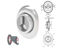 DEFENDER MAGNETICO AD ALTEZZA FISSA CROMATO SATINATO- - mm.72x90 - altezza fissa mm.14 (DF333P) - 1 pezzi MOTTURA