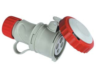 PRESA INDUSTRIALE VOLANTE ARGO ROSSA 3P+N+T CEE IP67- - 32A colore rosso 71165 - 5 pezzi FANTON