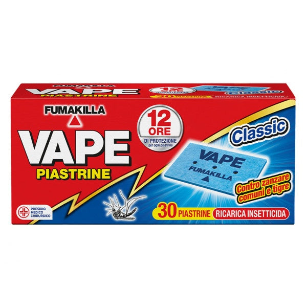 ANTIZANZARE PIASTRINE RICARICA cf da 30 piastrine - classiche  - VAPE