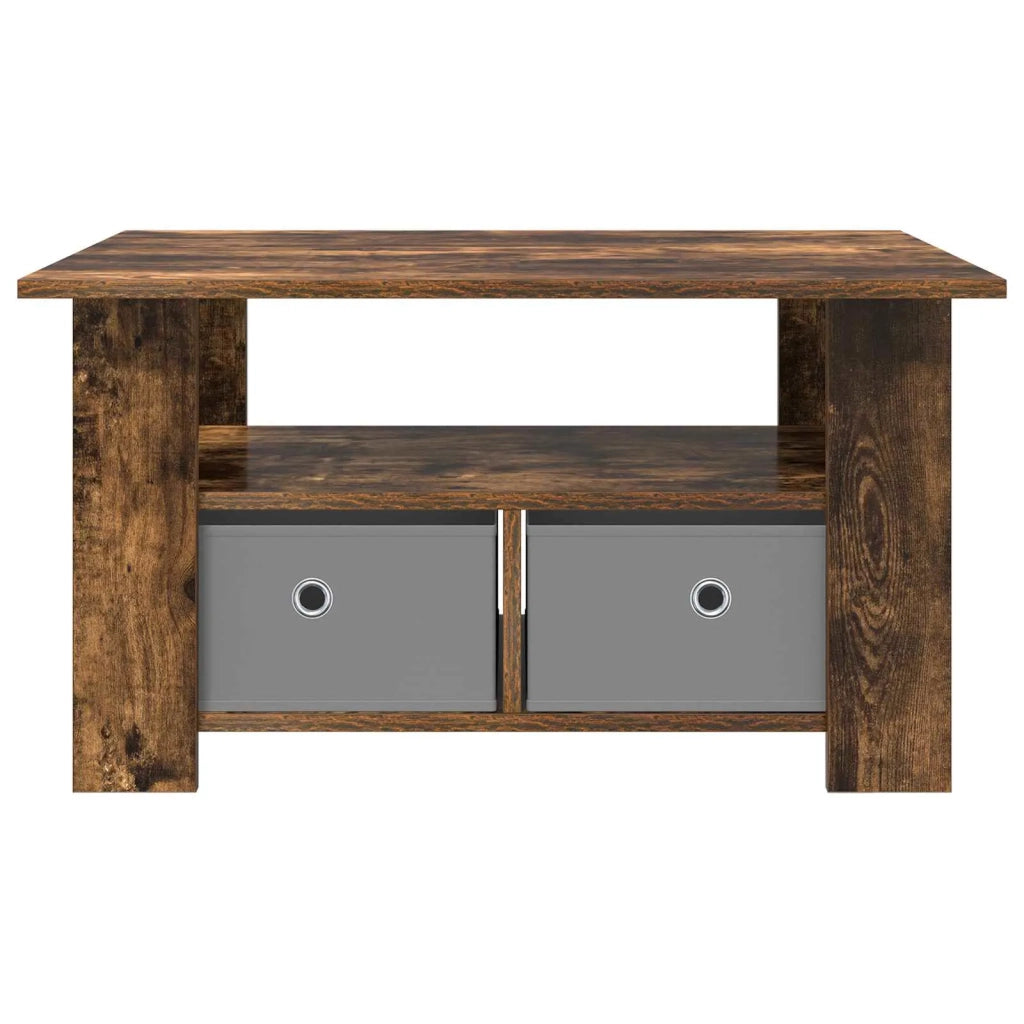 Tavolino da salotto con cassetto Rovere fumé 77 x 55 x 42 cm 8000416