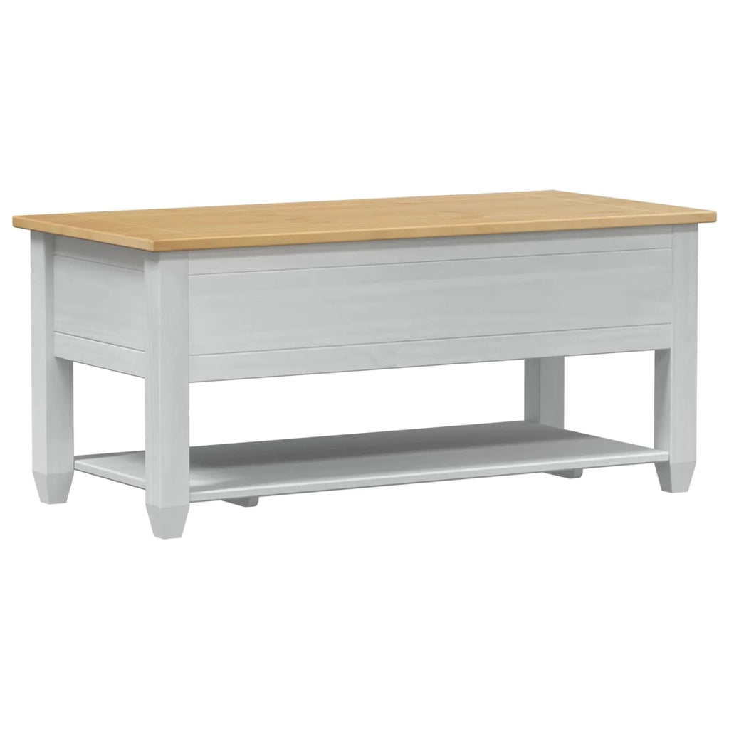 Tavolino da salotto con cassetto Bianco 100 x 48 x 45 cm