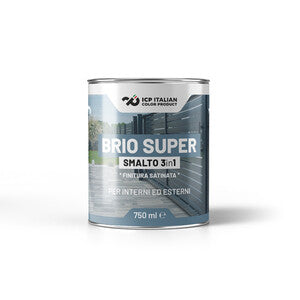 SMALTO BRIOSUPER 3 IN 1 BIANCO PERLA 0,75 L- 6,0 pz