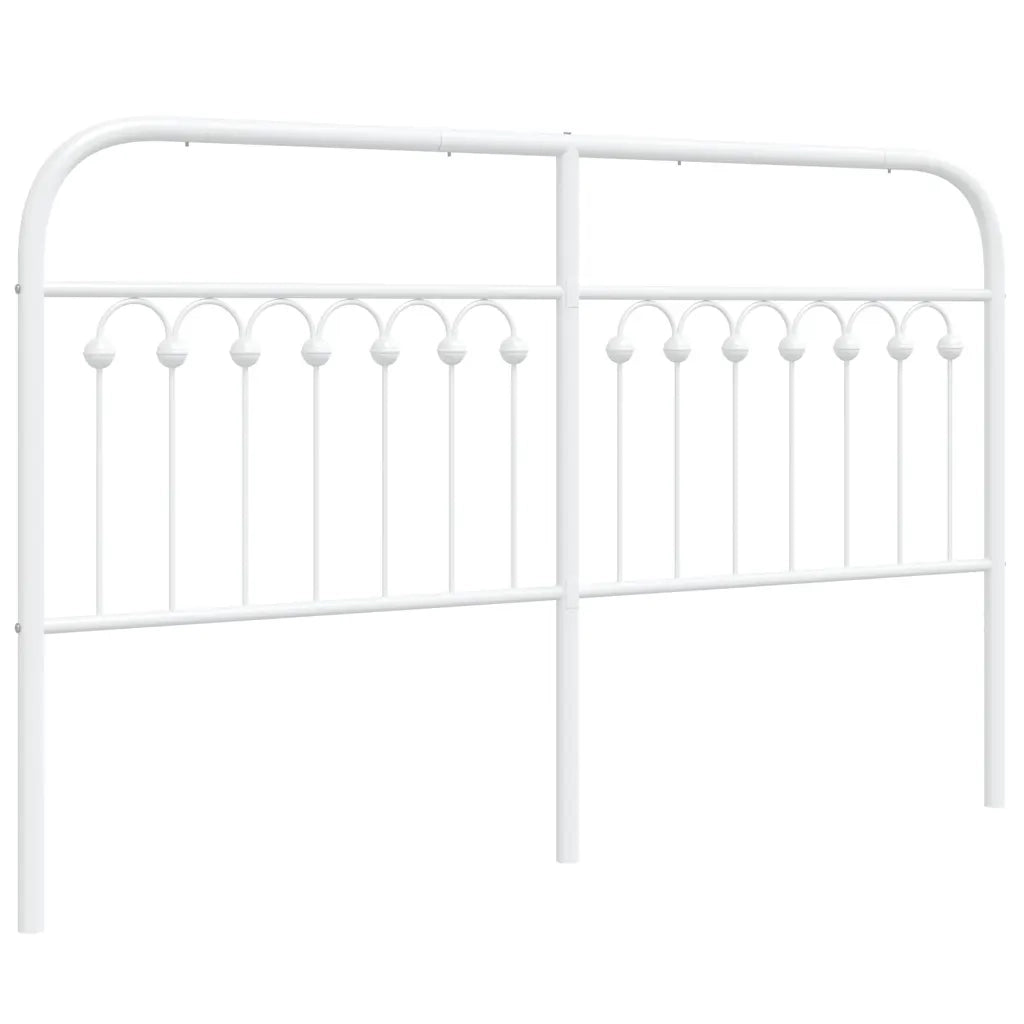 Testiera | Testata di Ricambio in Metallo Bianco 150 cm