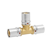 RACCORDO A T INTERMEDIO A PRESSARE PER TUBO MULTISTRATO MODELLO AP131 - ø26X26X26 X3  - APE