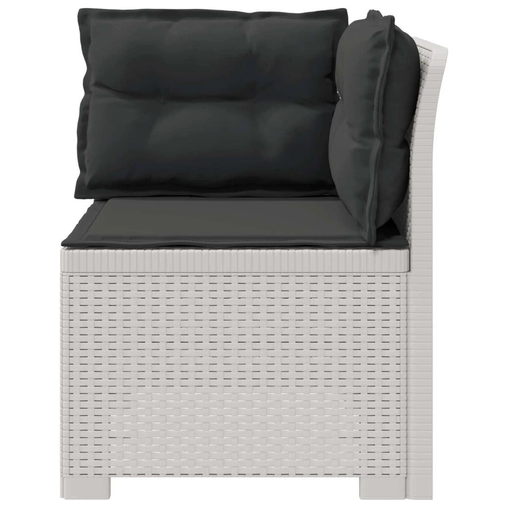 Divano da Giardino a 1 Posto con Cuscini Aspetto Rattan PP 8011841