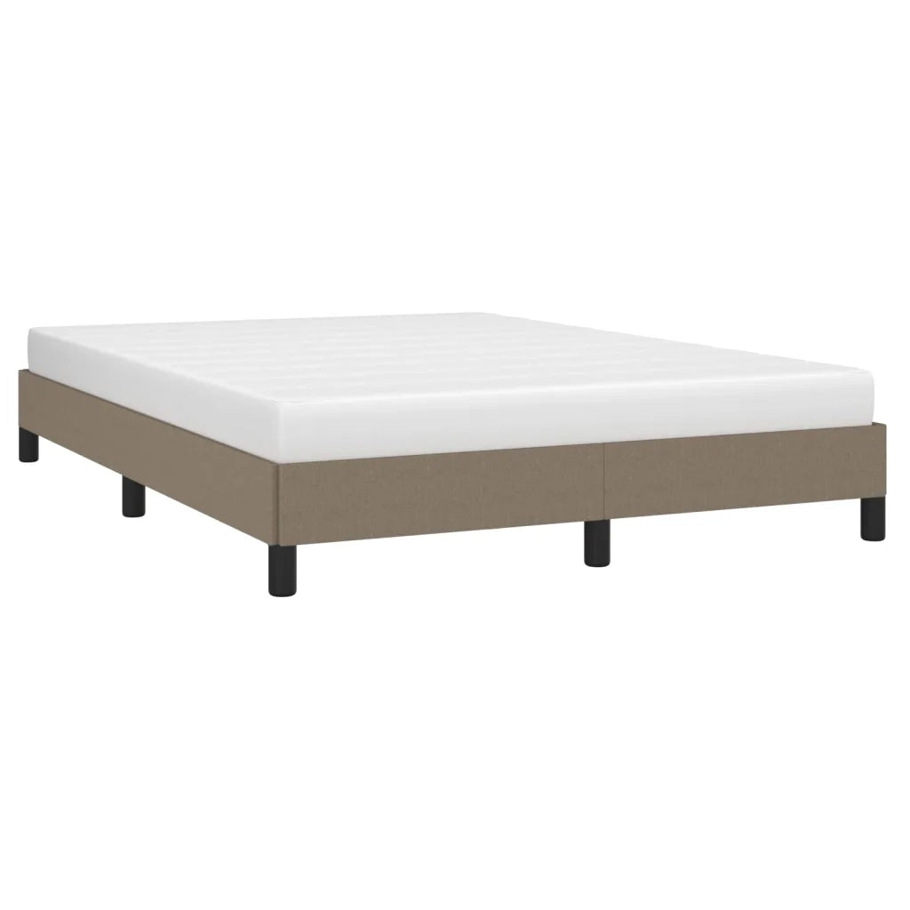 Letto matrimoniale | Letto per adulti | Giroletto senza Materasso Tortora 140x190 cm in Tessuto