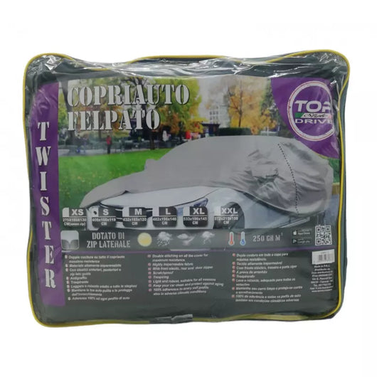 TELO COPRIAUTO 'TWISTER' taglia M - cm 432 x 185 x 120  - Senza Marca