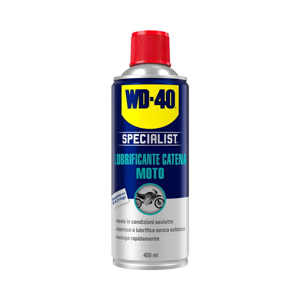 SPRAY WD-40 LUBRIFICANTE CATENA MOTO IN CONDIZIONI ASCIUTTE  ml. 400 12.00 pz