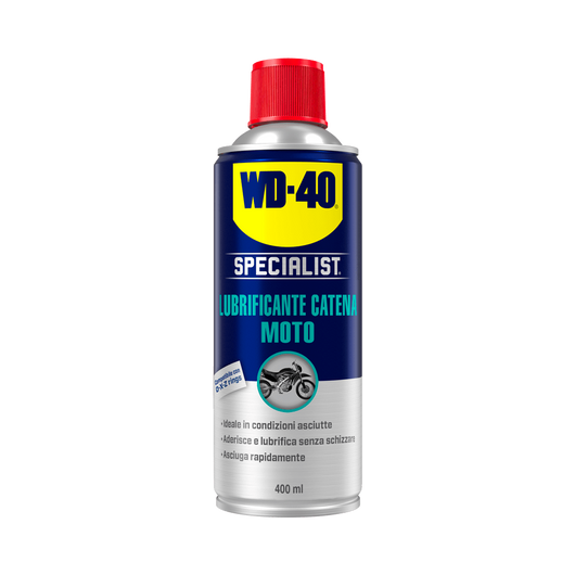 SPRAY WD-40 LUBRIFICANTE CATENA MOTO IN CONDIZIONI ASCIUTTE  ml. 400 12.00 pz