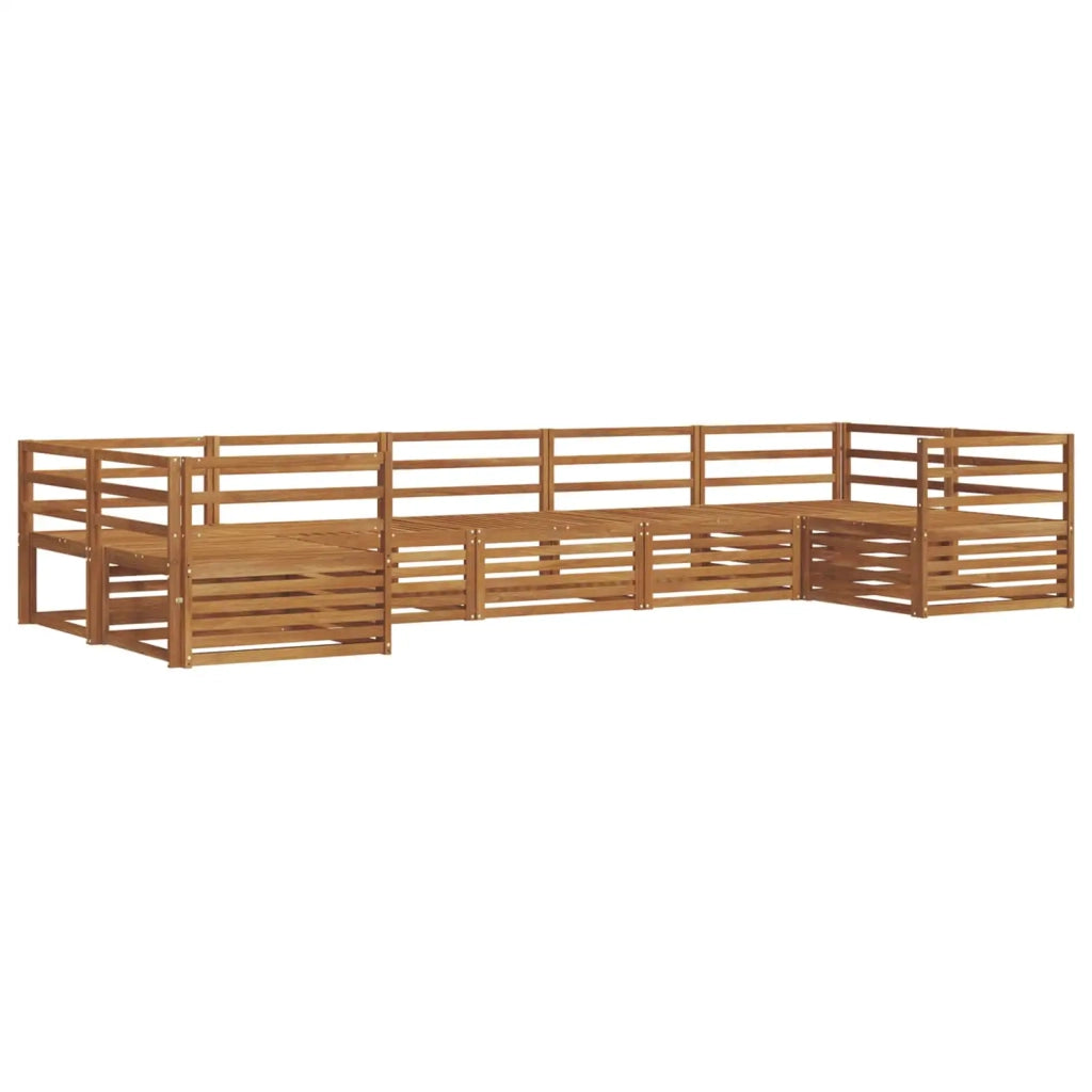 Set di divani da esterno 7 pcs Naturale