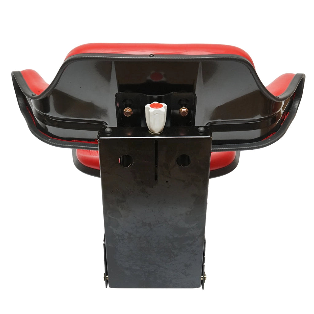 Sedile rosso per trattore con tripla regolazione e ammortizzatore  U-445 e U-650.