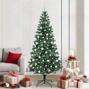 Albero di Natale artificiale con luci integrate Verde 210 cm
