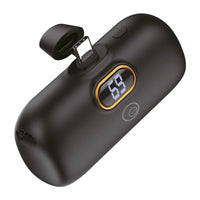 BATTERIA PORTATILE 'MINI POWER BANK' MOD. LS93 5000 mAh - nero  - LOSTECH