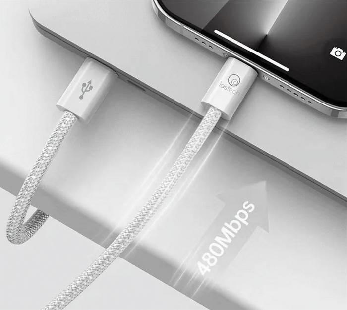 CAVETTO PER SMARTPHONE ingresso e uscita tipo C - 1,5 mt  - LOSTECH