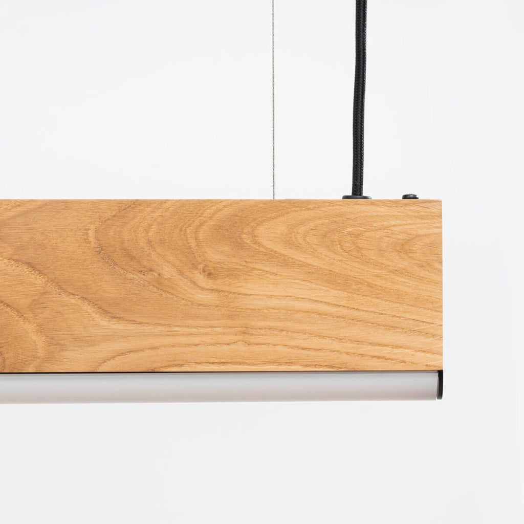 Lampada sospesa in legno 150cm LED 36W 4000K LYKKE Thoro