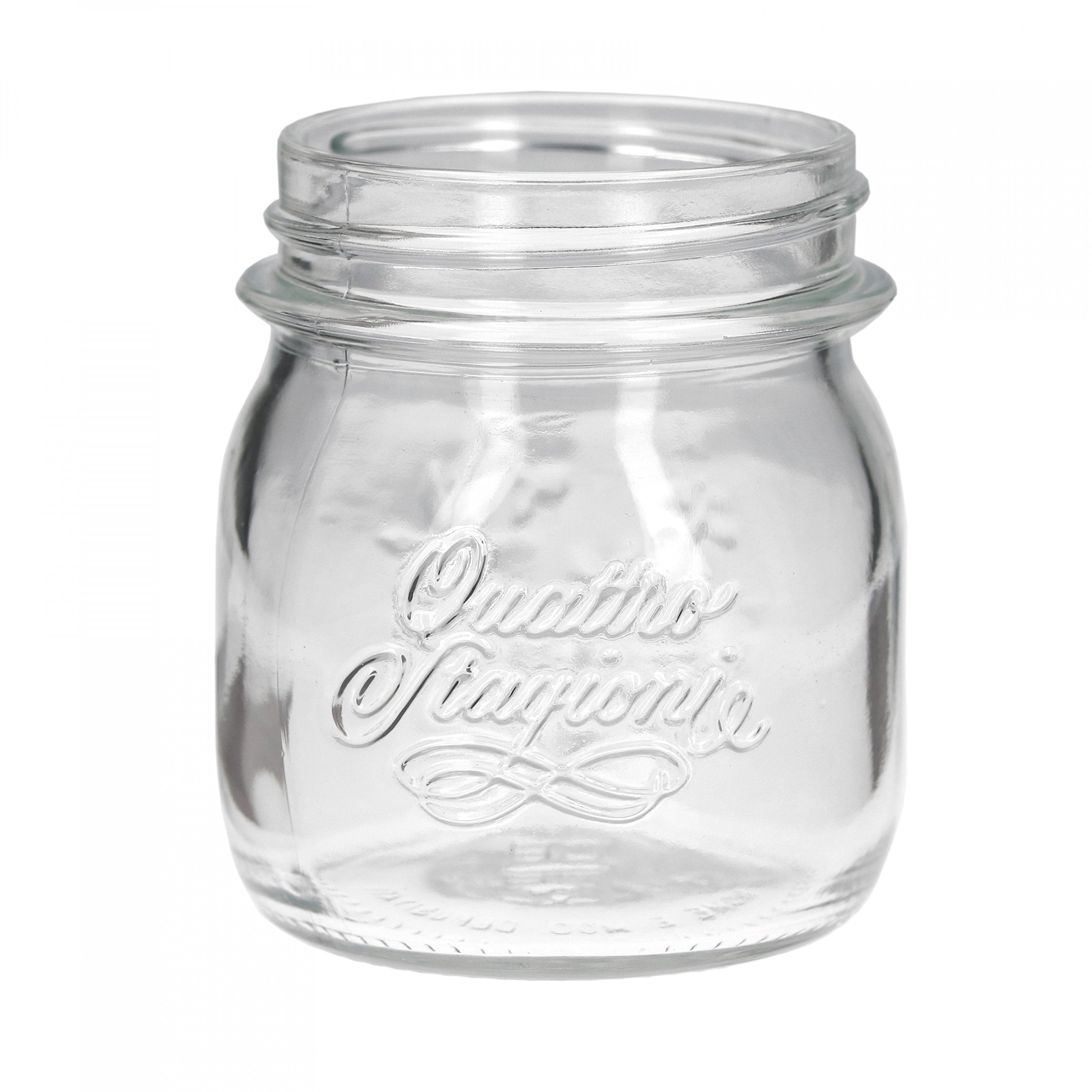 VASO ERMETICO IN VETRO PER ALIMENTI 'QUATTRO STAGIONI' 250 ml- 6 pezzi  - BORMIOLI