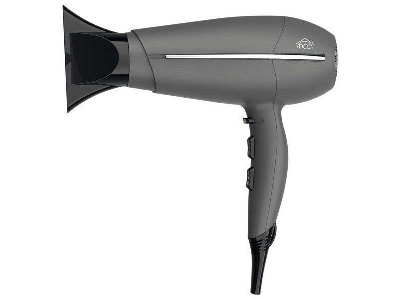 Dcg ASCIUGACAPELLI PROFESSIONALE 2.200 W Col. Grigio - 2 velocitÃE, 3 temperature