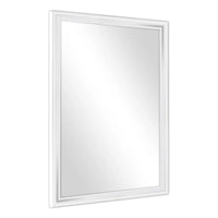 SPECCHIO CON CORNICE ABS BIANCA  cm 45 x 50     MADE IN ITALY