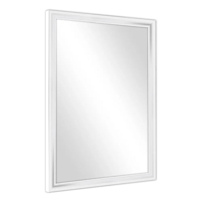 SPECCHIO CON CORNICE ABS BIANCA  cm 45 x 50     MADE IN ITALY