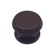 Pomolo fisso per porta SAGUATTI 877/80UB in alluminio marrone lucido