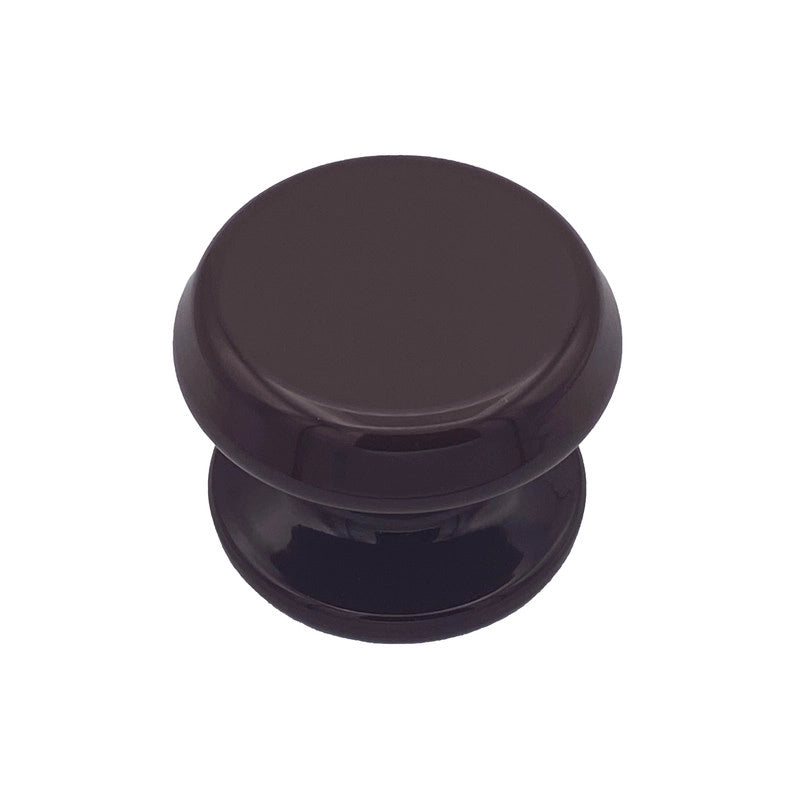 Pomolo fisso per porta SAGUATTI 877/80UB in alluminio marrone lucido