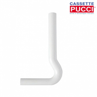 TUBO ESTERNO BIANCO PER CASSETTA VIVA  cm 41x19,5 Ø 50÷40     PUCCI