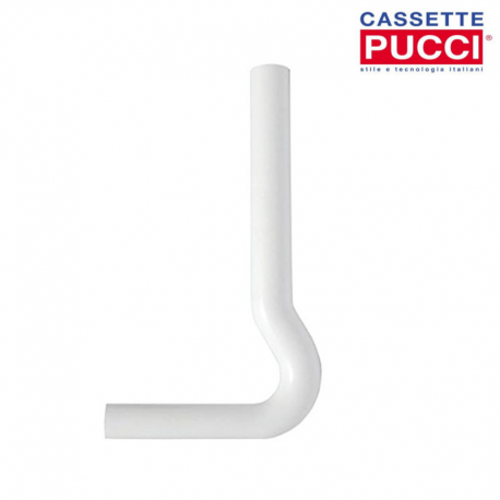 TUBO ESTERNO BIANCO PER CASSETTA VIVA  cm 41x19,5 Ø 50÷40     PUCCI