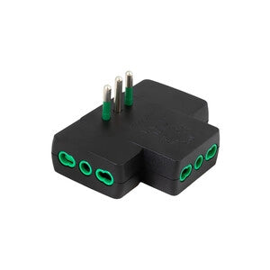 FME 87226RM ADATTATORE PIATTO 10A 3PR BIP C/LIMIT NERO- FANTON- 1,0 pz
