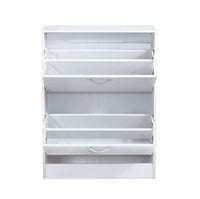 Scarpiera Sally 60x24x80 h cm in Legno Bianca