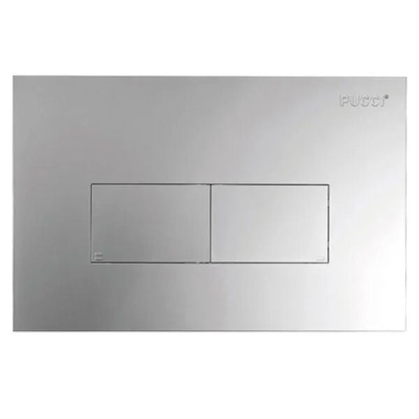 KIT ECO DOPPIO TASTO TELAIO + PLACCA CM.33 Sp.1,2 Cromata PUCCI 80179562