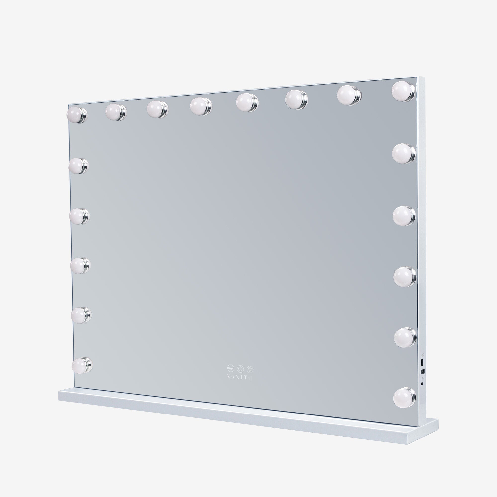 VANITII Specchio trucco con luci da parete 80x58cm