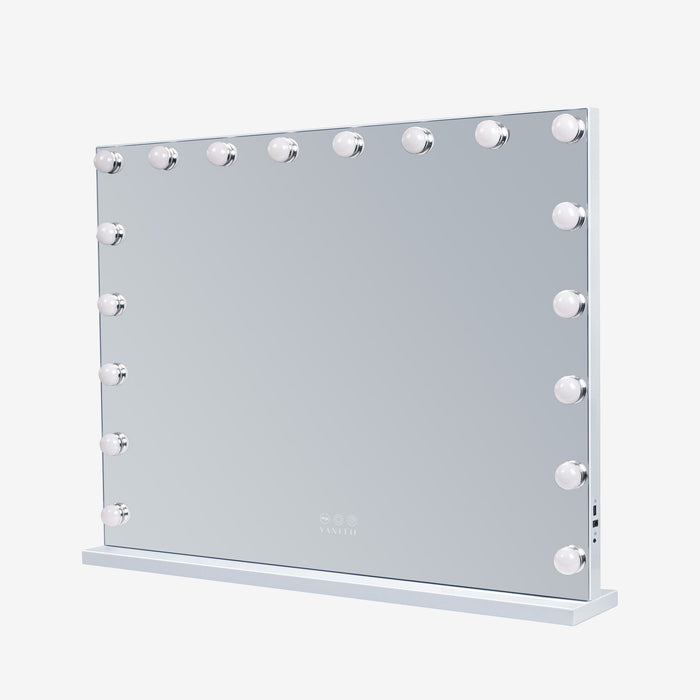 VANITII Specchio trucco con luci da parete 80x58cm