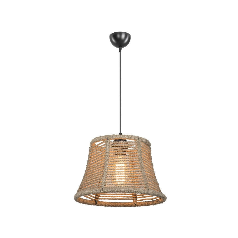 Lampada a sospensione paralume in iuta stile rustico Besta ASZ1745