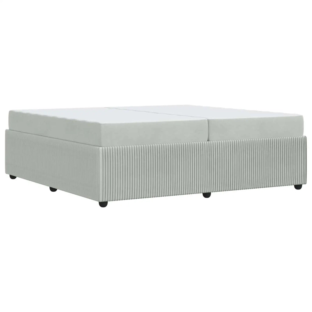 Struttura del letto Grigio chiaro 200 x 200 cm Tessuto 3398438