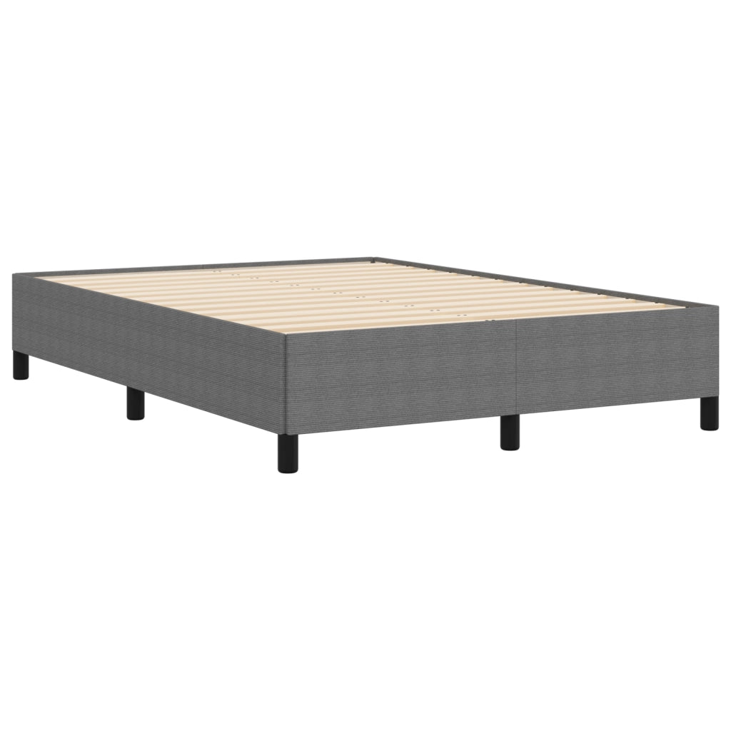 Struttura Letto Grigio Chiaro 160x200 cm Tessuto Vellutato