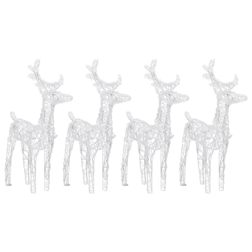 Renne di Natale 4 pz Blu 160 LED in Acrilico CFW7647295