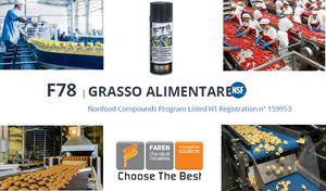 Lubrificante ad uso alimentare Faren F78 grasso spray HACCP Alimenti panifici