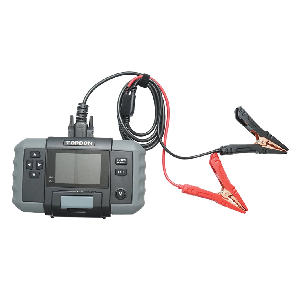 Tester digitale per batterie con stampante 12-24V, protezione da polarità 100-2000A BT600