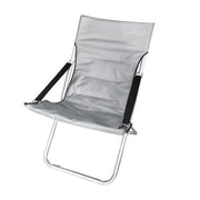 Trade Shop - Sedia Canapone In Poliestere Grigio Imbottita Pieghevole Sdraio Giardino Veranda 281027 -