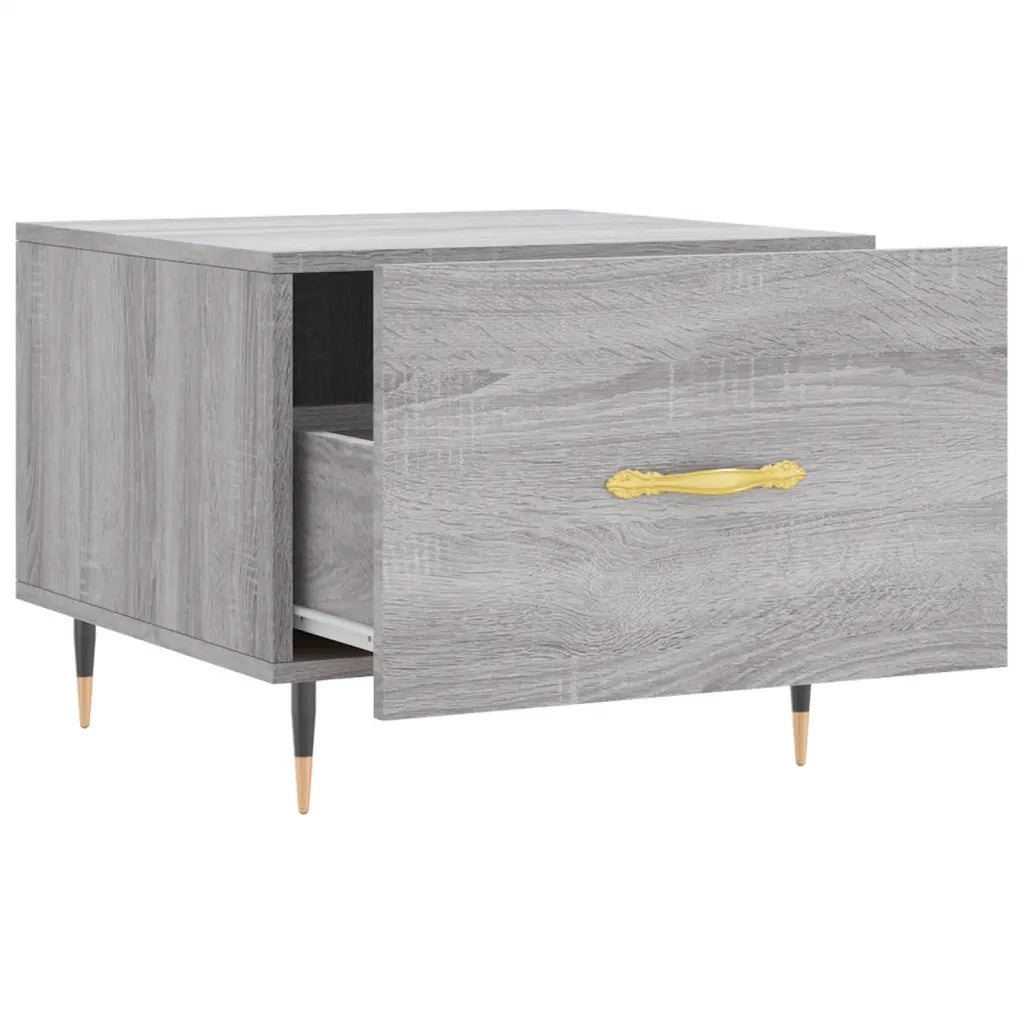 Tavolino da Salotto-Tavolino da soggiorno-Tavolo Grigio Sonoma 50x50x40 cm Legno Multistrato 778243