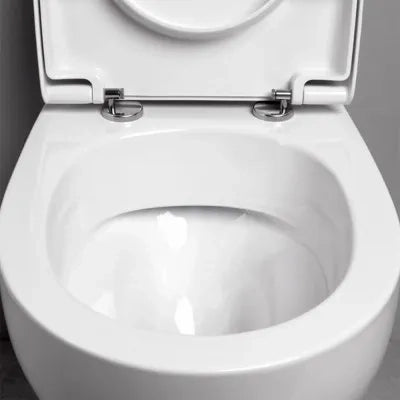Sanitari filo muro scarico traslato rimless Azzurra serie Pratica