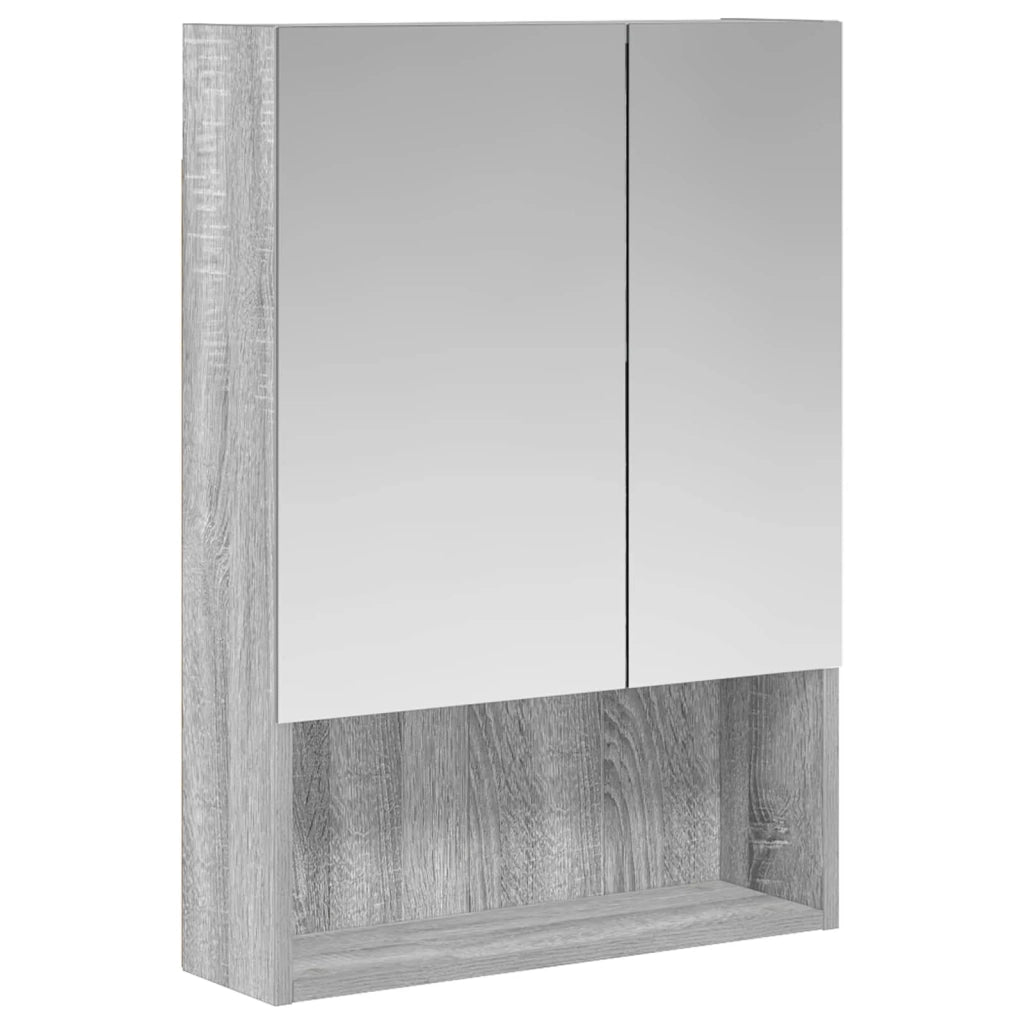 Mobiletto per specchio da bagno Grigio Sonoma 50 x 14,5 x 70 cm 889204