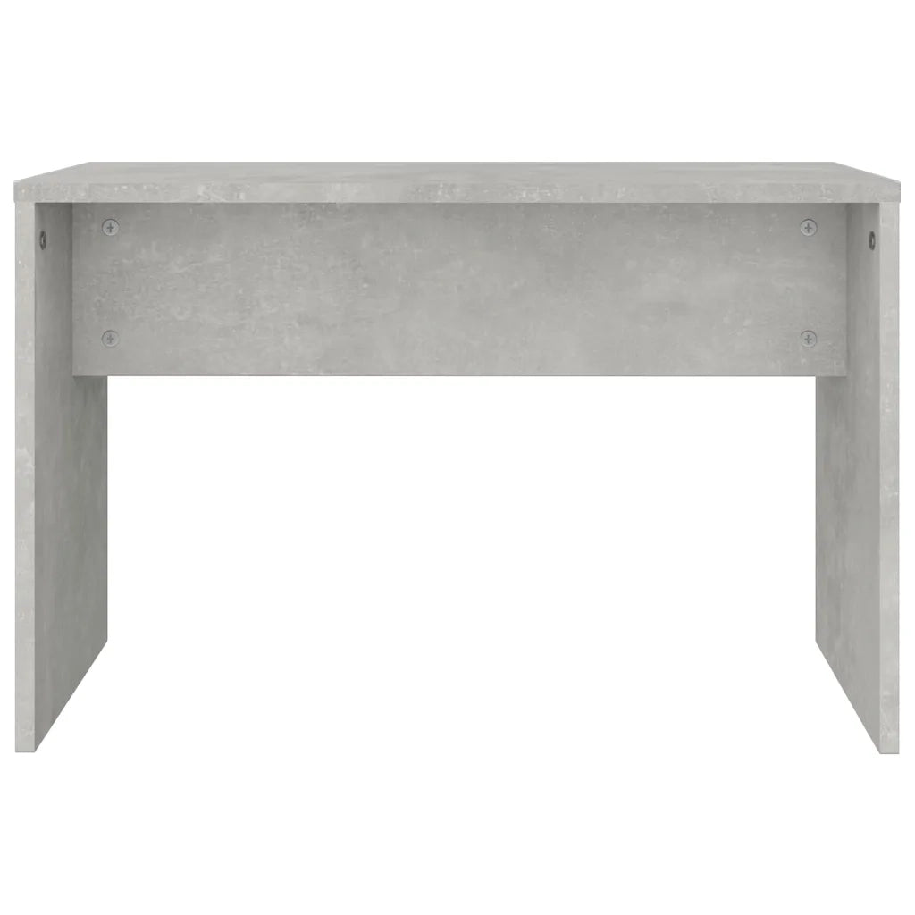 Set Tavolo da Toeletta Grigio Cemento 86,5x35x136 cm 3114150