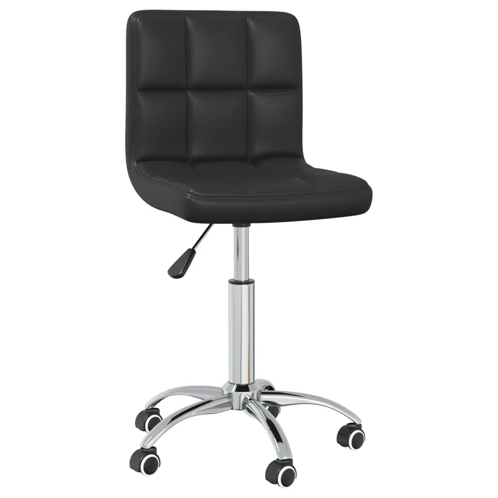 Sedia da Pranzo Girevole Nera in Similpelle cod mxl 14690