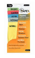 APEX PANNI MICROFIBRA CM.30X38 SET 5PZ