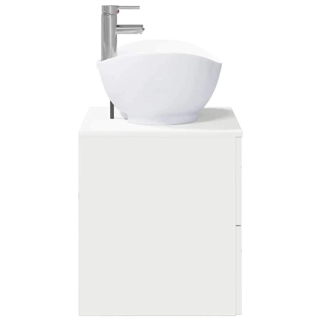 Set di mobili per il bagno Bianco Legno ingegnerizzato 3404398