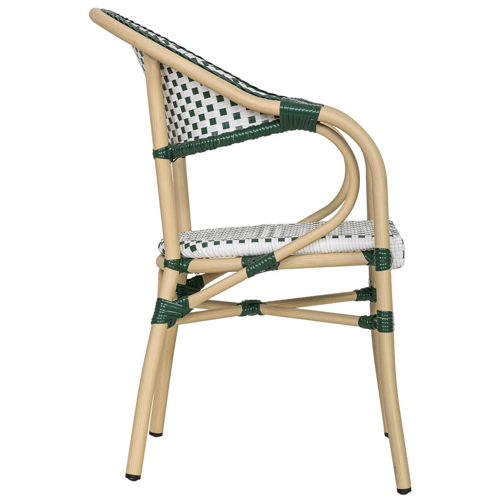 Fauteuil in rotin sintetico vert 56x60x85 cm (hauteur)