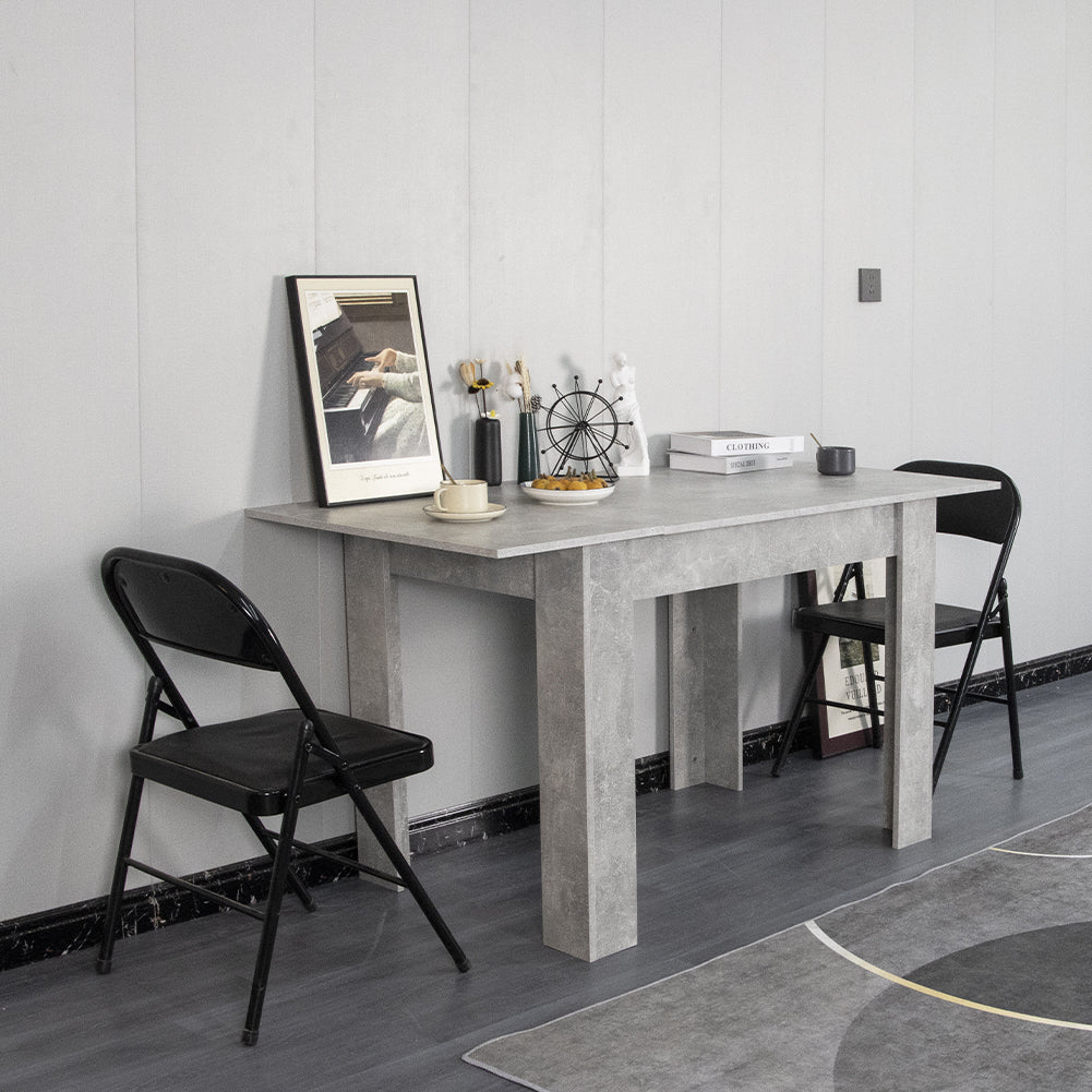 Tavolo Allungabile Cucina Sala Pranzo da 110 a 150x70x78 cm Cemento Estensibile