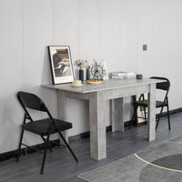 Tavolo Allungabile Cucina Sala Pranzo da 110 a 150x70x78 cm Cemento Estensibile