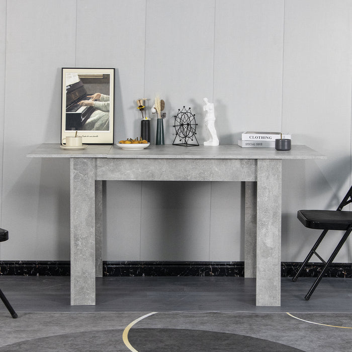 Tavolo Allungabile Cucina Sala Pranzo da 110 a 150x70x78 cm Cemento Estensibile